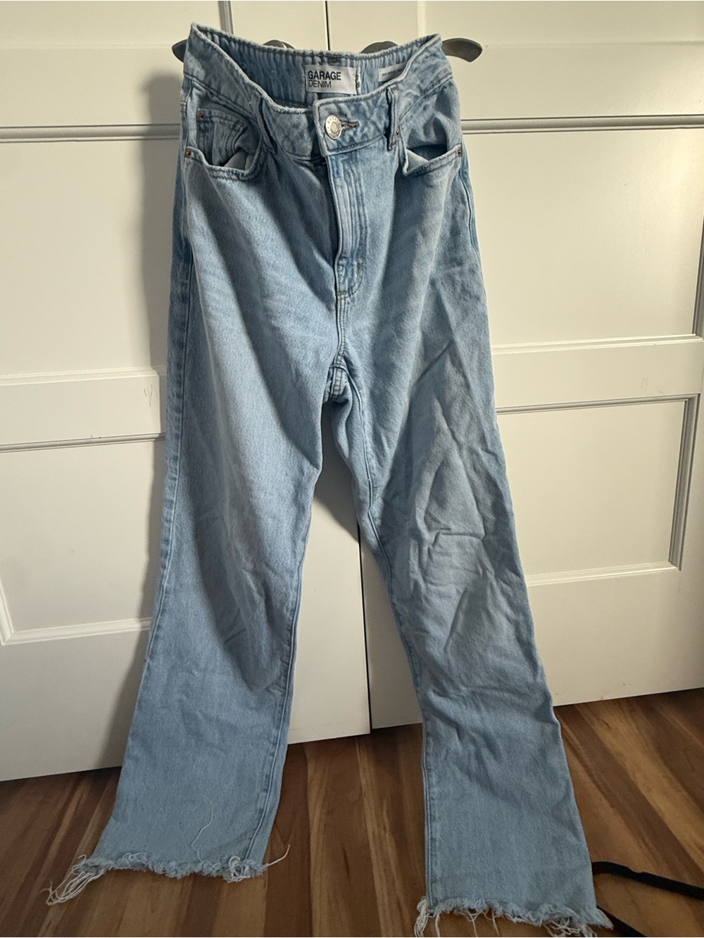 GARAGE Denim Light Blue High-Rise Loose Straight Leg Jeans